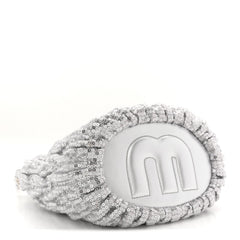 Paillettes Mate Bucket Bag Argento