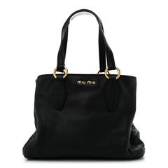 Vitello Daino Caribu Tote Black