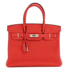 Togo Birkin 30 Rouge Pivoine