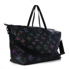 Calfskin Monogram Spotlight Comet Duffle Black Borealis