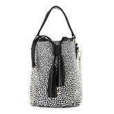 Raso Crystal Starlight Bucket Bag Black