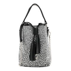 Raso Crystal Starlight Bucket Bag Black