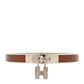 Lizard Kelly Lock Cadena Bracelet Brown