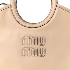 Soft Calf Softy Small Ivy Tote Bag Travertine Stone