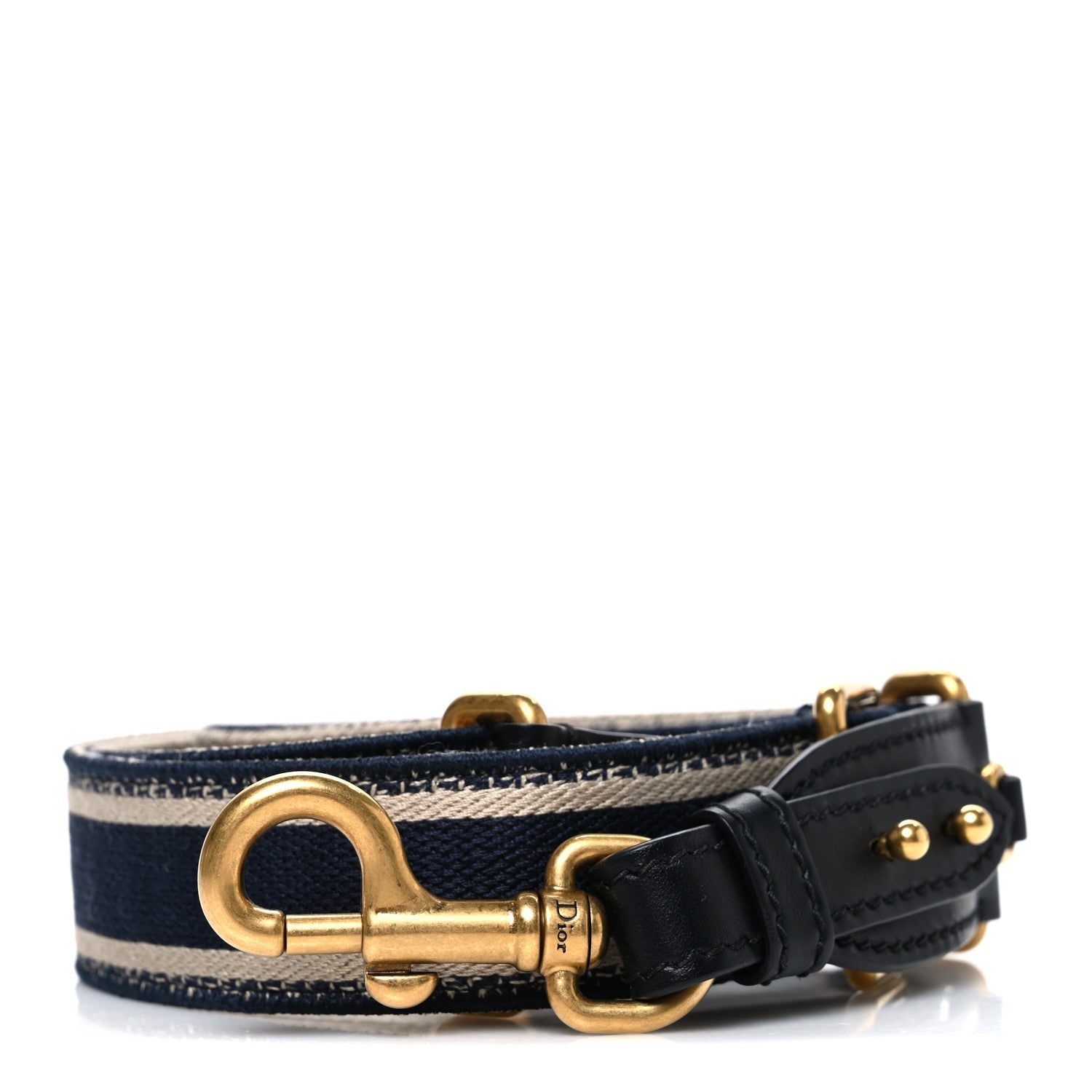 Canvas Embroidered Adjustable Shoulder Strap Blue