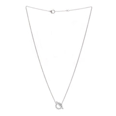 18K White Gold Diamond Finesse Pendant Necklace