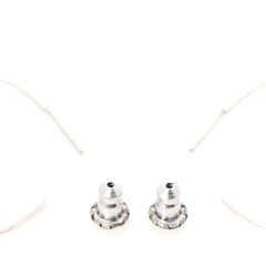 Crystal Hoop Earrings Silver