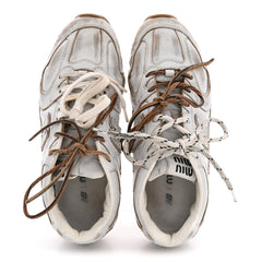 X NEW BALANCE Bleached Calfskin 530 SL Sneakers 39 White