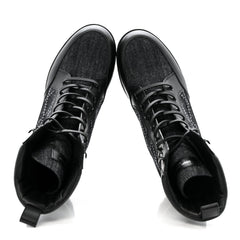 Denim Malletage Laureate Platform Desert Boots 39 Dark Blue