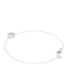 18K White Gold Diamond Coco Crush Station Bracelet