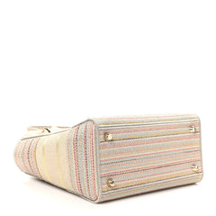 Canvas Embroidered Medium Lady D-Lite Beige Multicolor