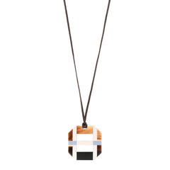 Horn Lacquer Opus Octagonal Necklace