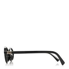 Acetate Oval Regard Sunglasses SMU04Z Black