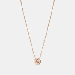 Coach Outlet Open Circle Stone Strand Necklace