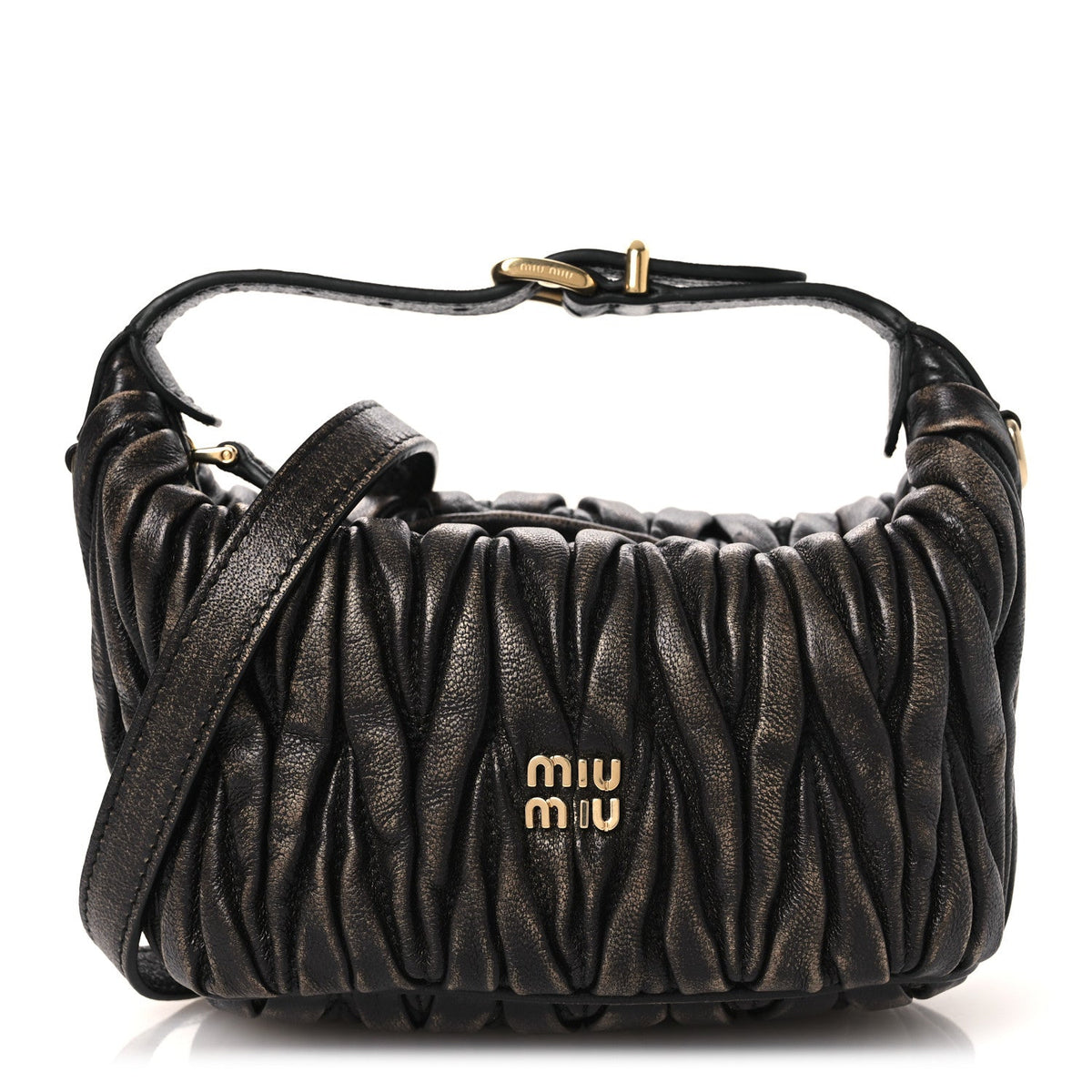 Nappa Matelasse Pouch Sand Coffee