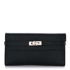 Epsom Kelly Longue Wallet Black