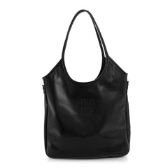 Shiny Softy Calfskin Ivy Bag Black