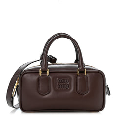 Calfskin Mini Arcadie Top Handle Bag Briarwood
