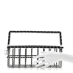 Brass Calfskin Grocery By Chanel Minaudiere Shopping Basket Silver