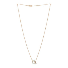 18K Rose Gold Green Sapphire Finesse Pendant Necklace