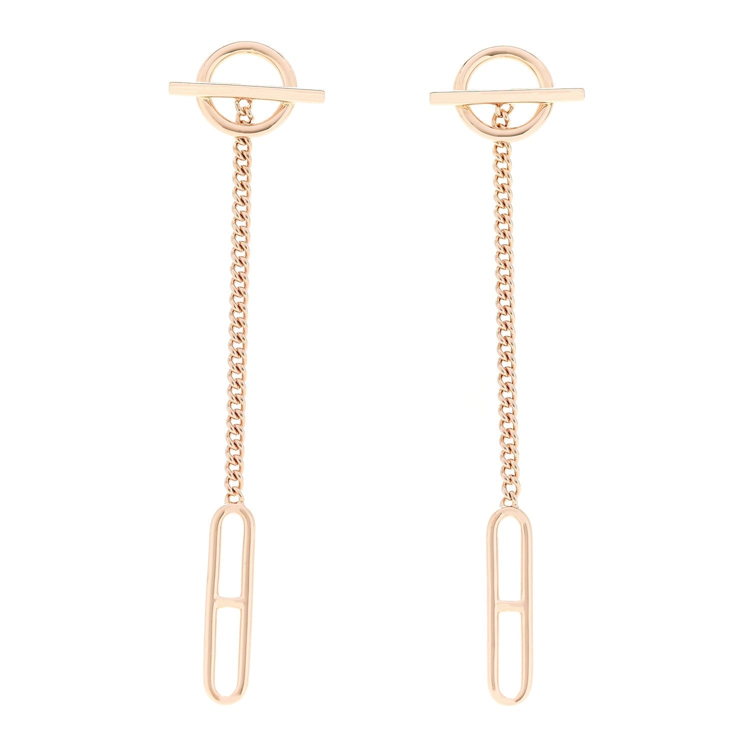 18K Rose Gold Echappee Earrings