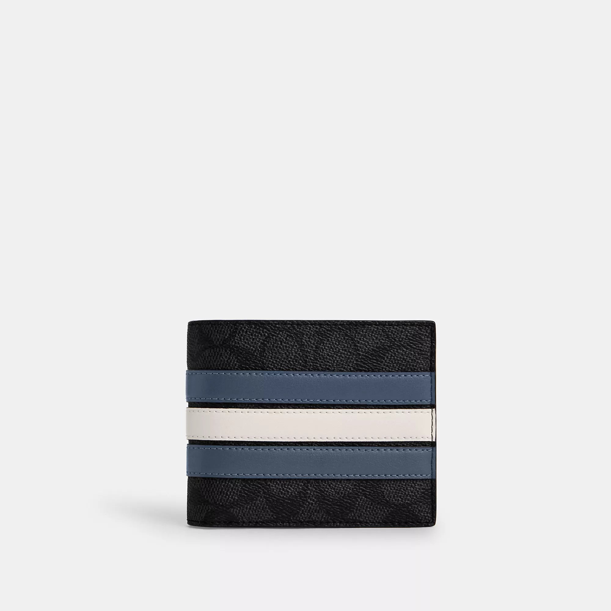 Coach Outlet 3 In 1 Wallet In Signature Canvas With Varsity Stripe