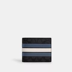 Coach Outlet 3 In 1 Wallet In Signature Canvas With Varsity Stripe