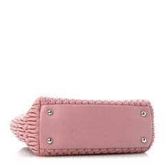 Nappa Matelasse Swarovski Crystal Tote Rosa