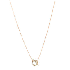 18K Rose Gold Green Sapphire Finesse Pendant Necklace