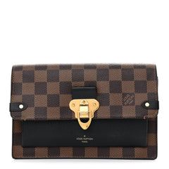 Damier Ebene Vavin Chain Wallet Black