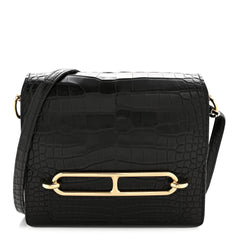 Matte Alligator Mini Sac Roulis Black