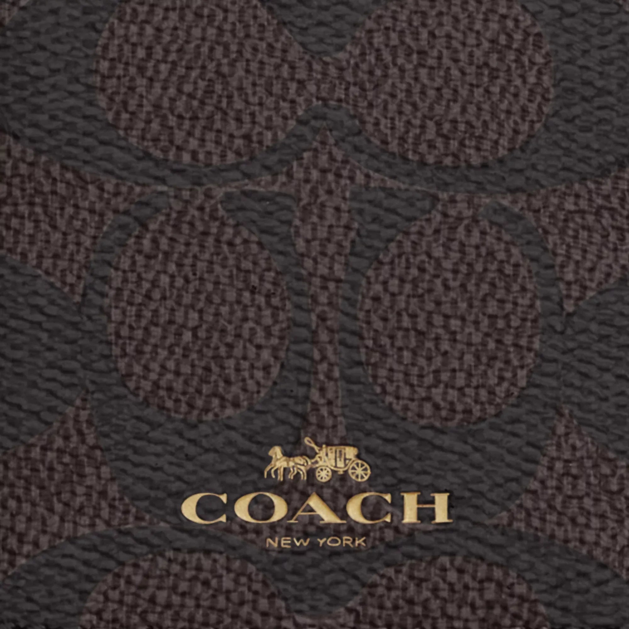 Coach Outlet Id Lanyard In Signaure Canvas