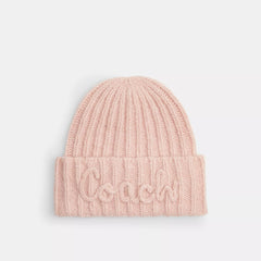 Coach Outlet Coach Script Knit Beanie