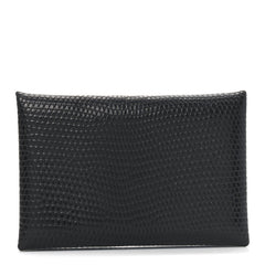 Lizard Calvi Card Case Black