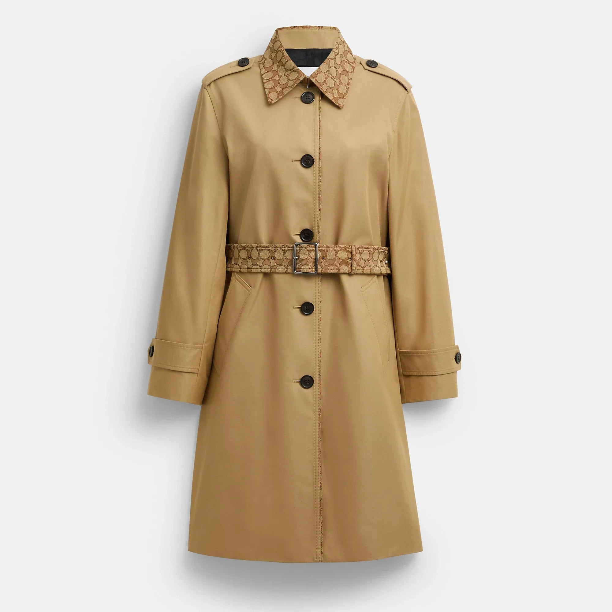 Coach Outlet Trench With Signature Piping