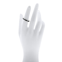 18K White Gold Black Ceramic Small Ultra Ring 59 8.75