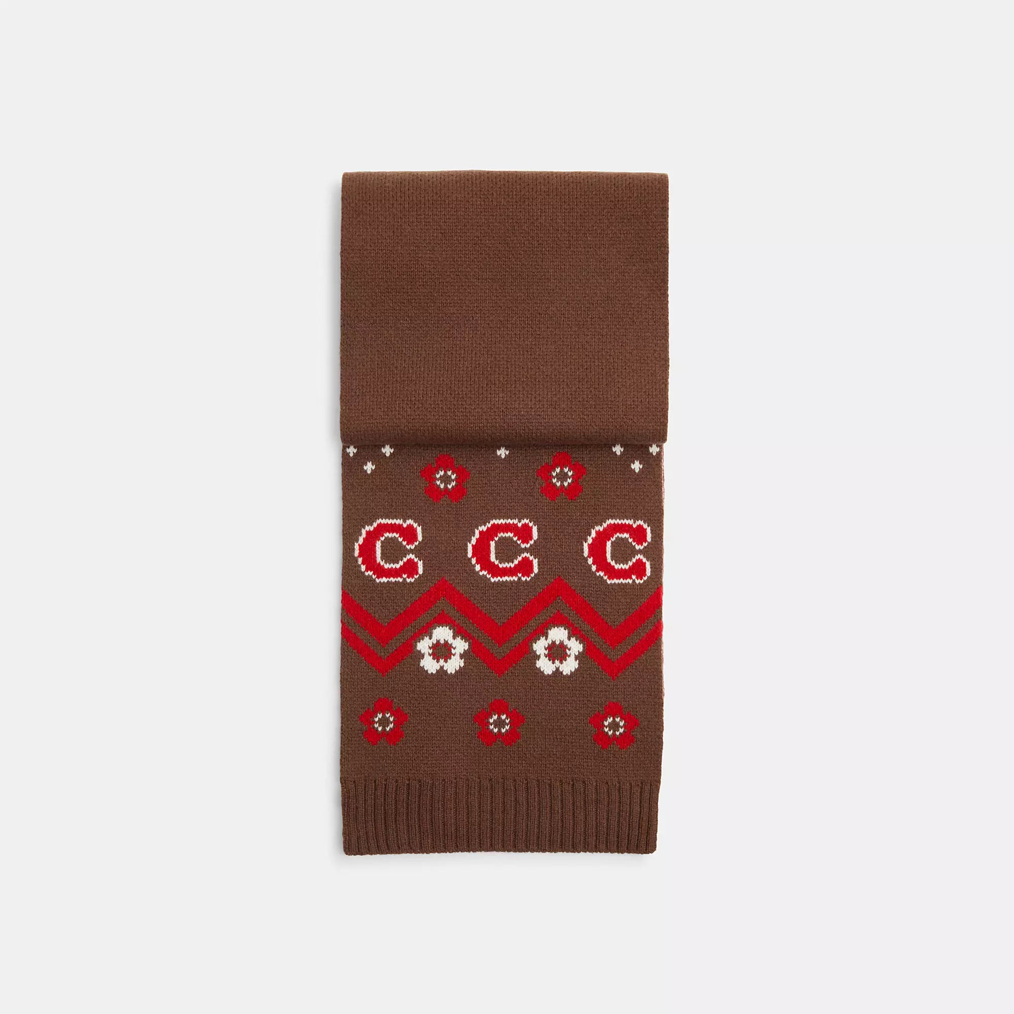 Coach Outlet Fair Isle Print Knit Muffler