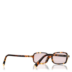 Acetate Rectangle Regard Sunglasses SMU11Z-F Camel Beige