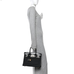 Togo Matte Alligator Birkin Touch 30 Black