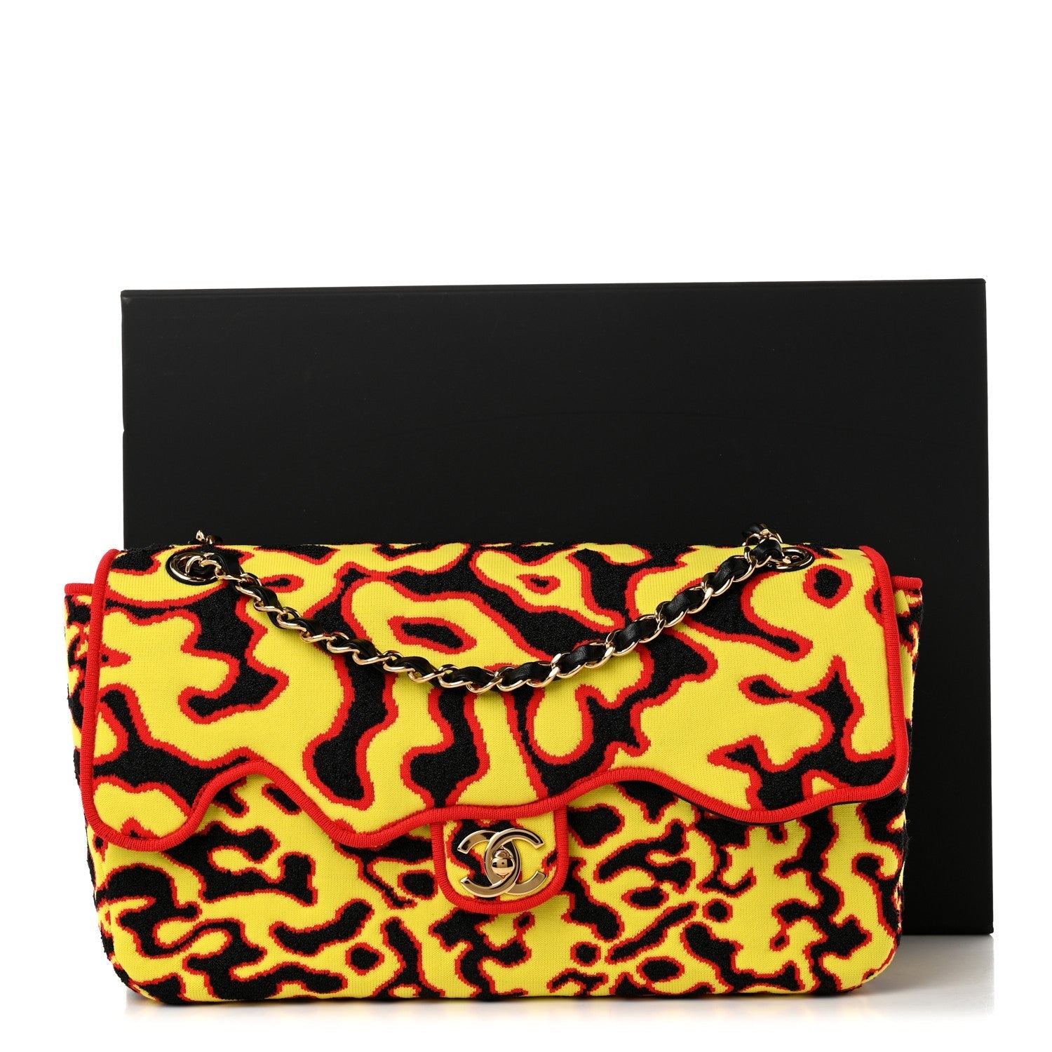 Mixed Fibers Magma Maxi Flap Yellow Black Red