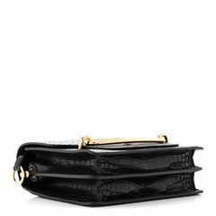 Matte Alligator Mini Sac Roulis Black
