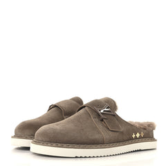Monogram Fur LV Easy Mens Mule 6 Brown
