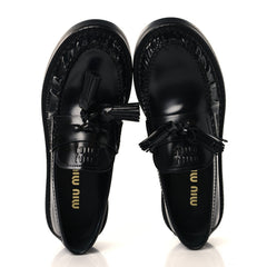 Spazzolato Tassel Loafers 36.5 Black