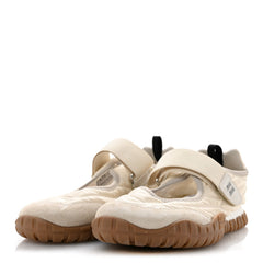 Technical Fabric Suede Womens Tyre Ballerina Flats 36.5 Ivory