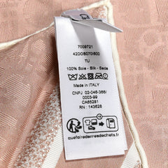 Silk Oblique Scarf Rose