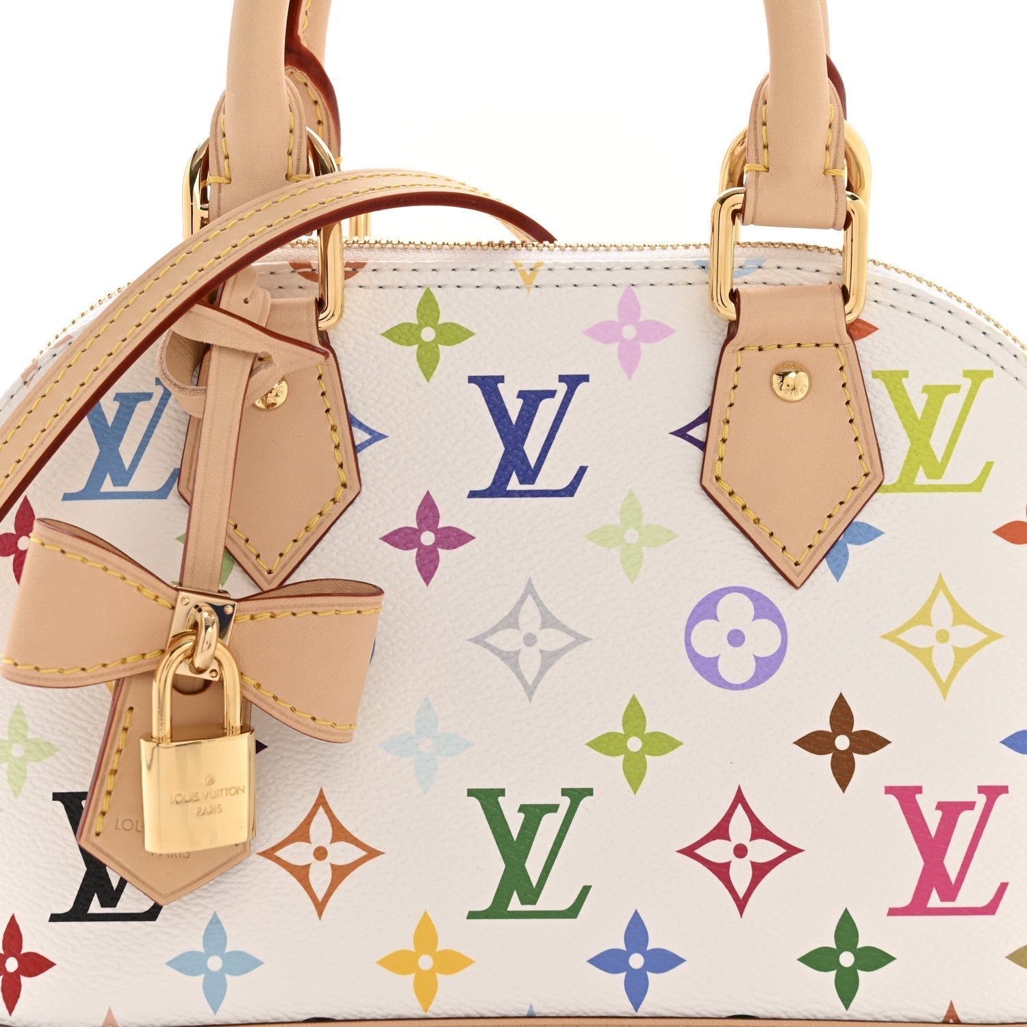 LV x TM Monogram Multicolor Alma BB White