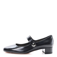 Brushed Calfskin Uniform 30mm Pumps 39 Black