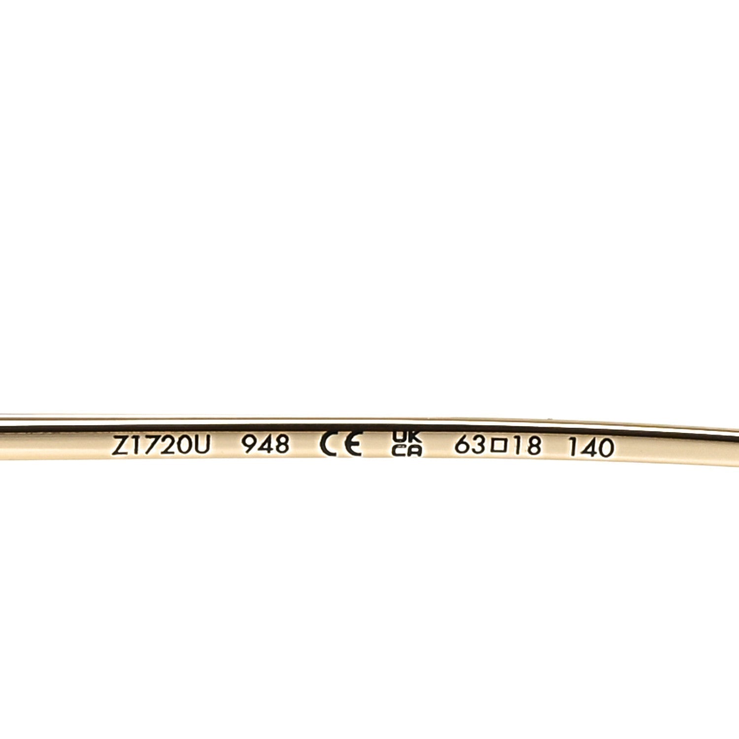Metal LV Charm Cat Eye Sunglasses Z1720U Gold