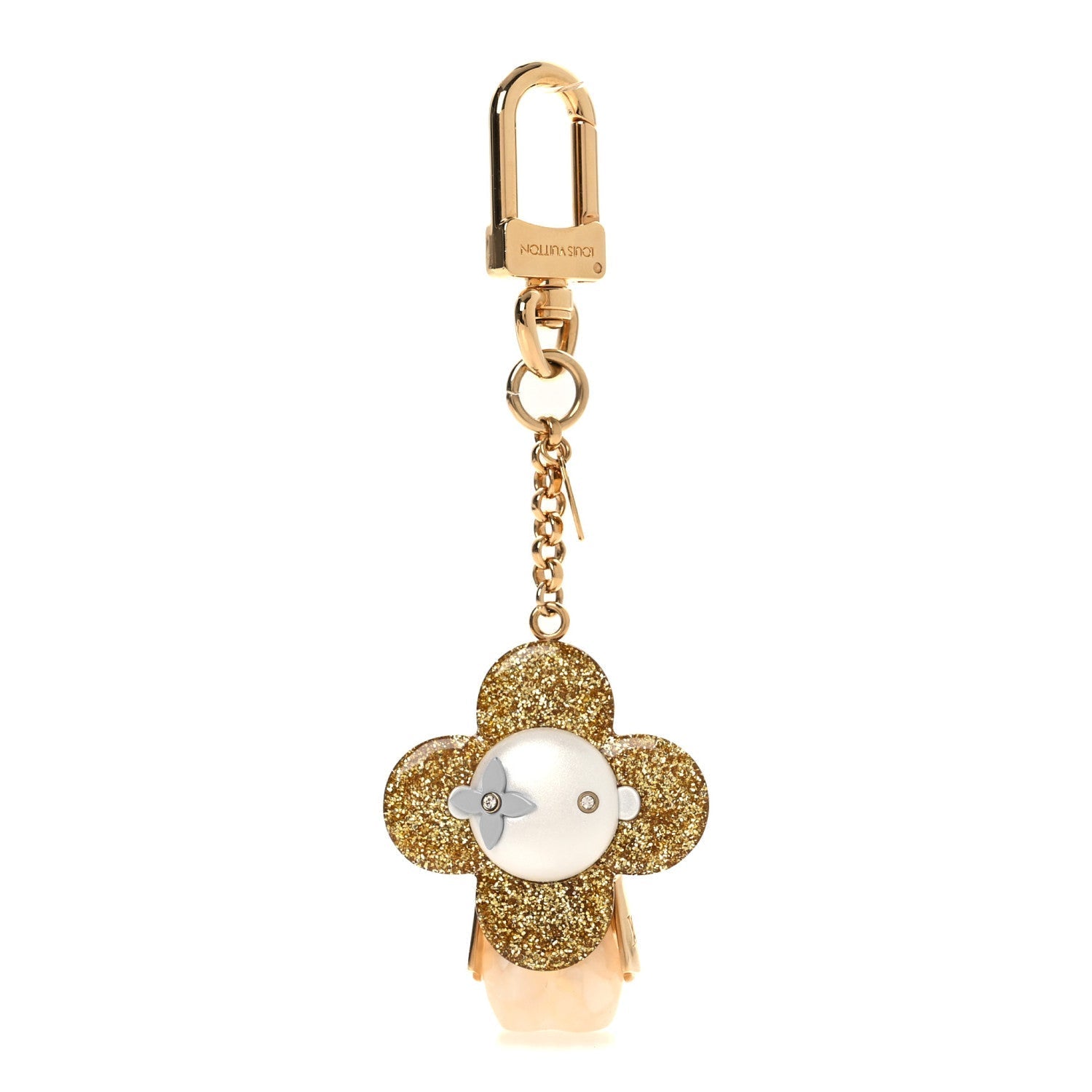 Strass Vivienne Porte Cles Charm Key Holder Gold