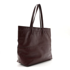 Vitello Soft Shopping Tote Burgundy